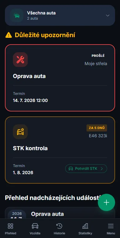 Mobilní aplikace Dixicar